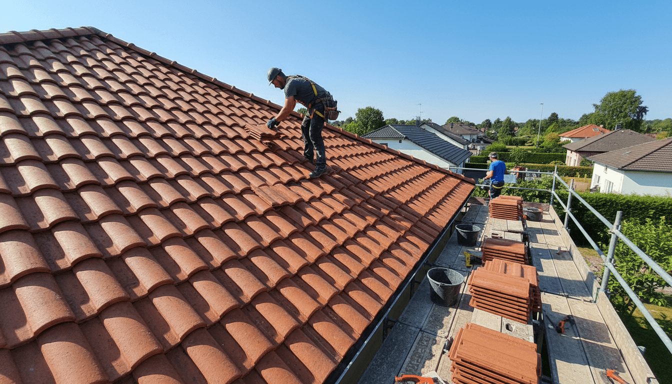 Quality roofing materials ready for installation